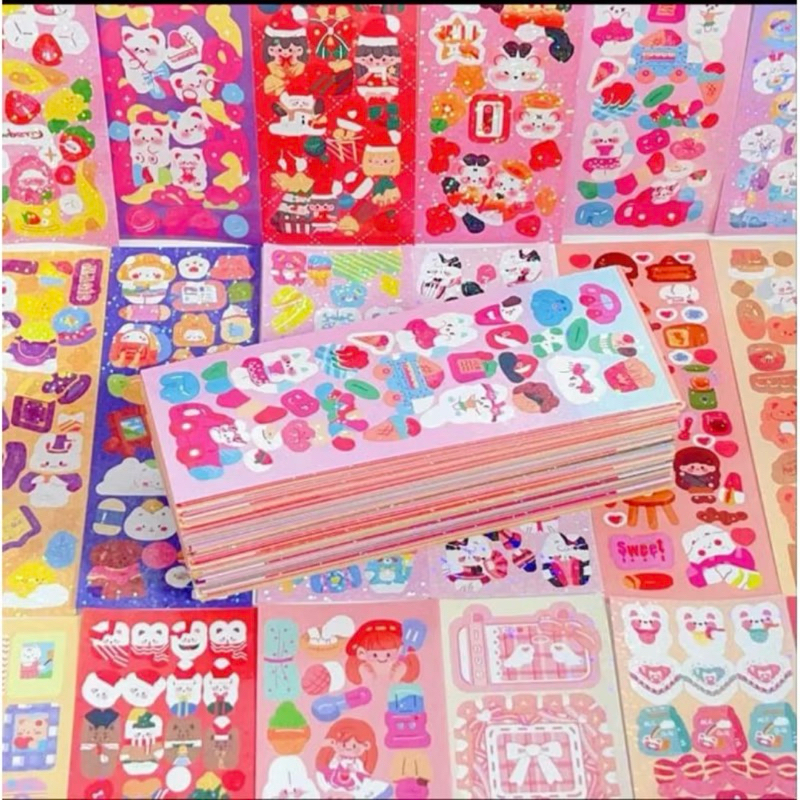 

[XN!]Stiker Hologram Lucu 20pcs murah! | Cute Karakter Gemes untuk Journaling & Dekorasi