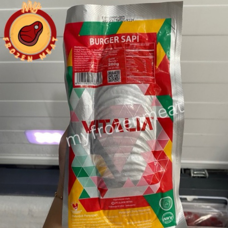 

Vitalia burger mini smoked beef 20pcs