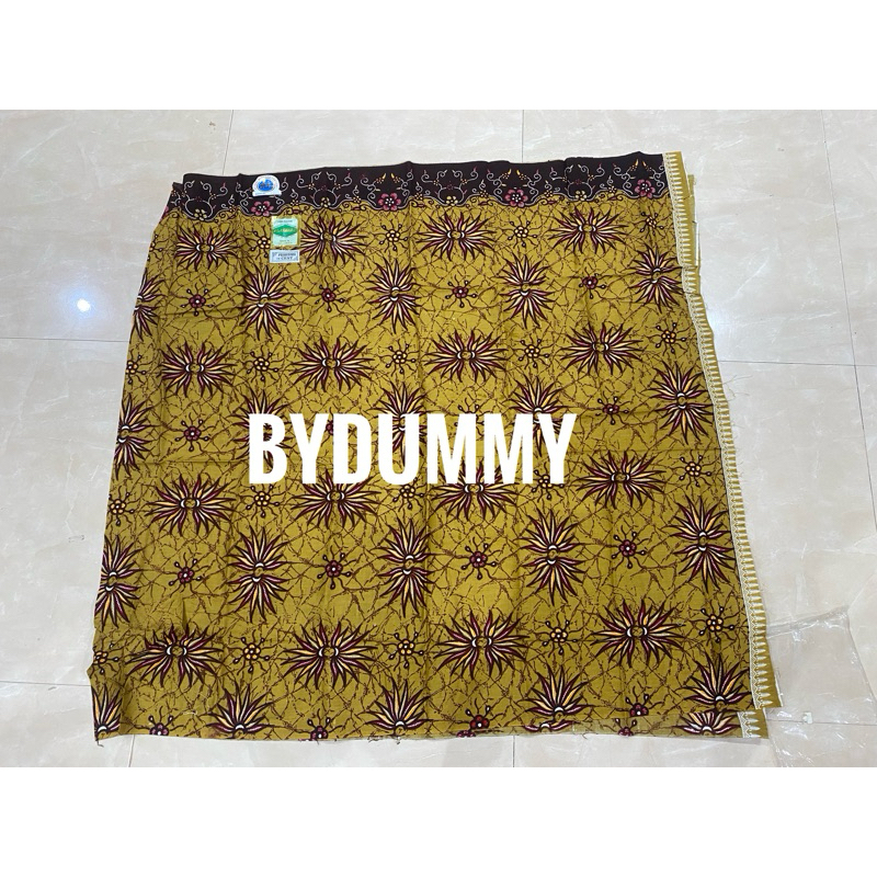 Kain Panjang Jarik Batik Sewek Pekalongan merk Al Achsan grosir murah warna kuning keemasan gold hal