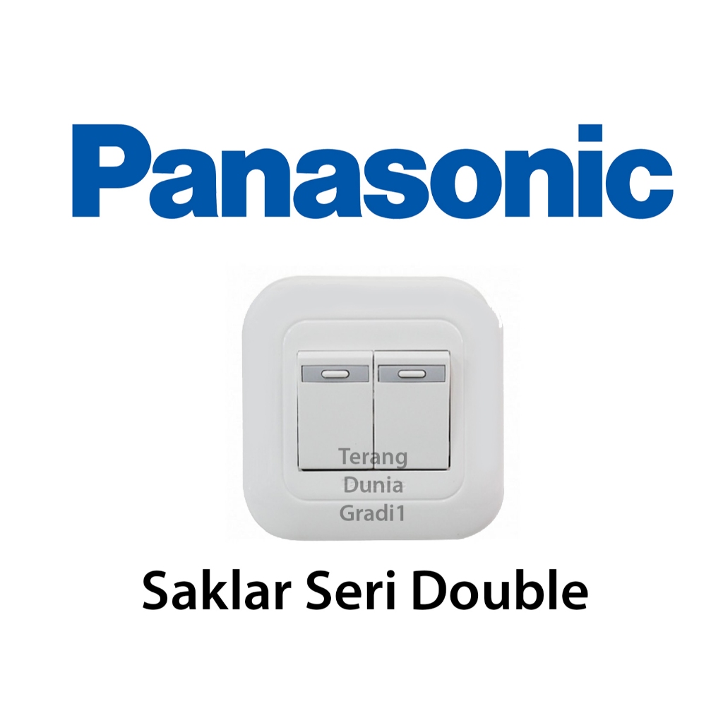 Saklar Seri Panasonic Saklar Double Panasonic Saklar Panasonic Wide series Saklar Dobel Panasonic