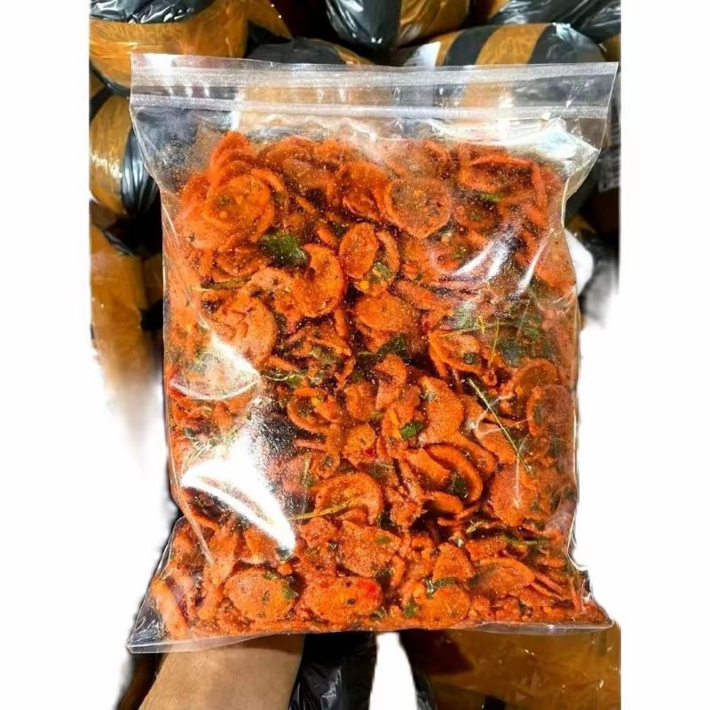 

500gram - sosis goreng/sosreng bumbu pedas daun jeruk isi 500gram/500gram