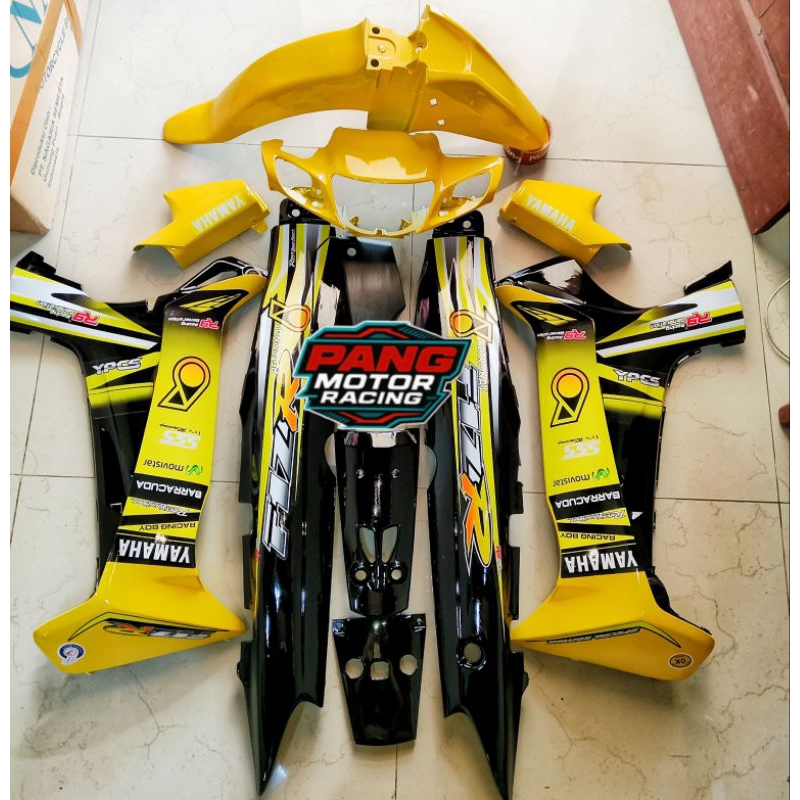 Body set fiz r Kuning Hitam Petronas Bodi fulset Fizr kuning hitam