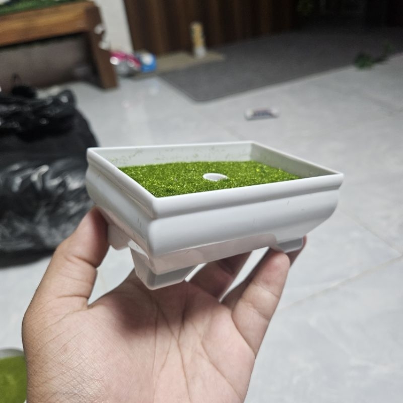Pot Bunga Plastik Mini Kotak