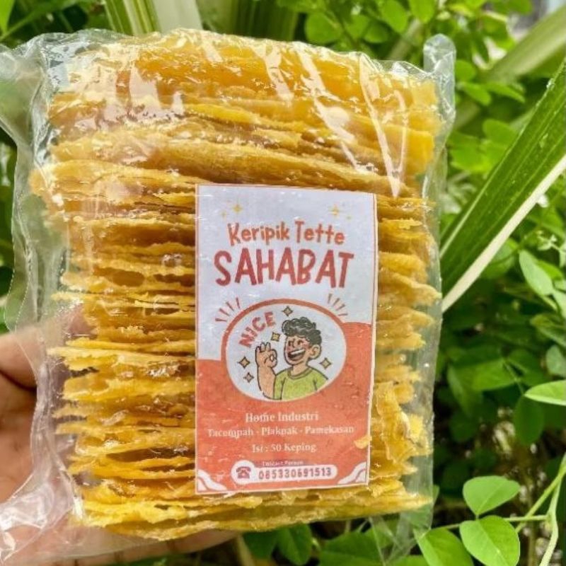 

Keripik Tette keripik singkong Cemilan Khas Pamekasan Madura (isi 100 keping)