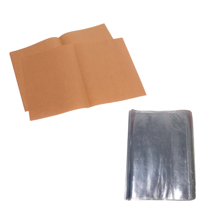 

Sampul Buku Kertas Coklat Polos dan Plastik Ukuran Boxy dan Kwarta/Quarto