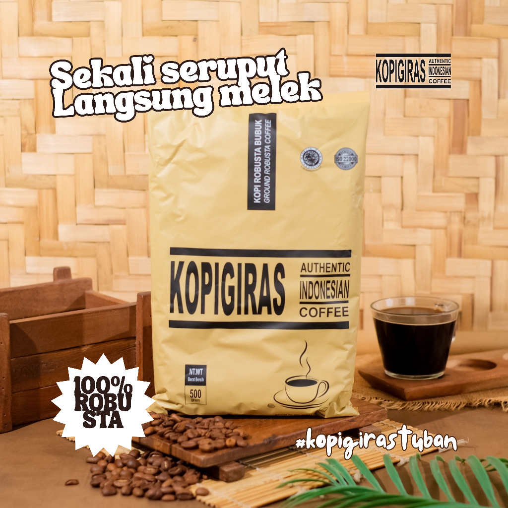 

Kopi Giras Robusta Bubuk 500gr - Kopi Lokal Kuat & Nikmat