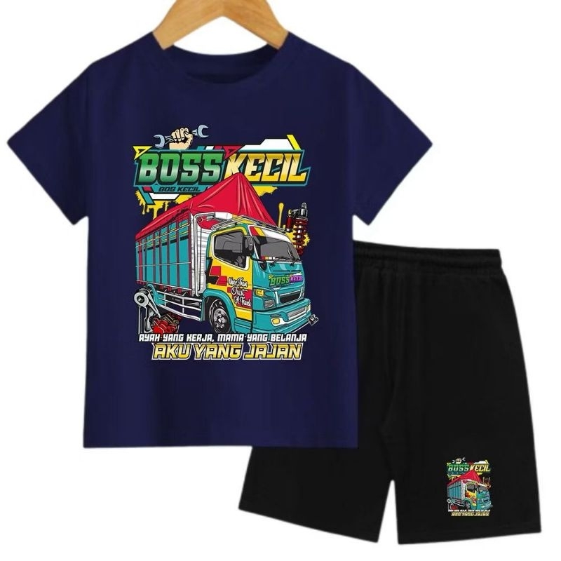 ￼SETELAN ANAK-ANAK COWOK DAN CEWEK MOTIF  TRUK  / BAJU ANAK-ANAK LAKI - LAKI DAN PEREMPUAN / KAOS AN