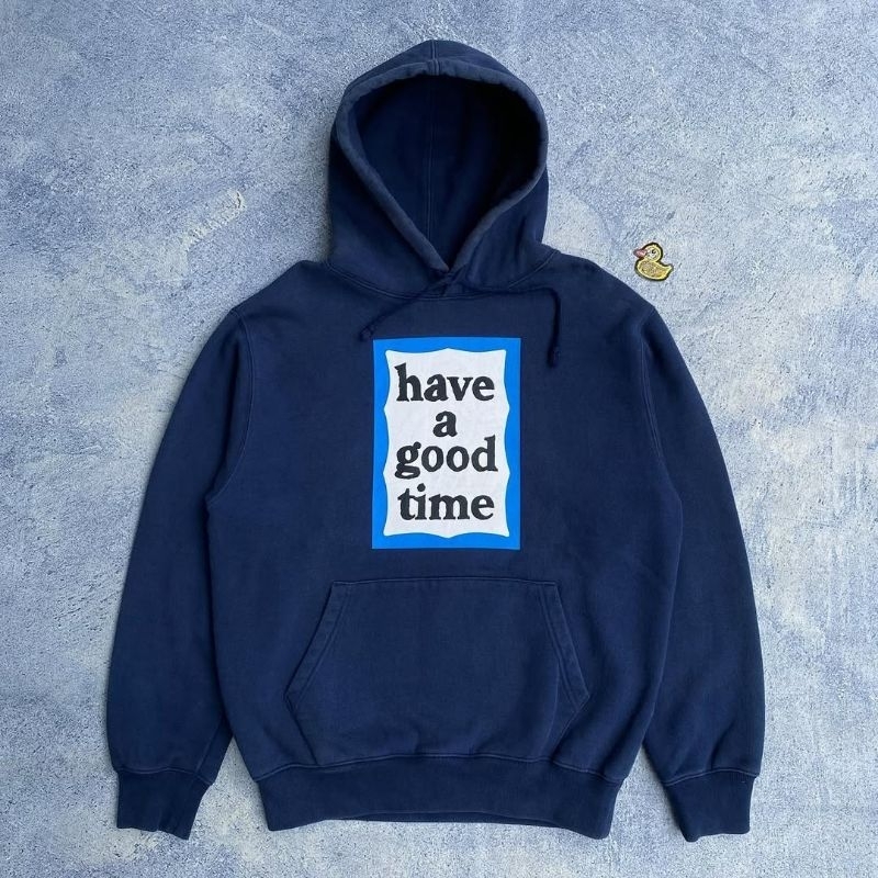 Hagt hoddie blueframe pullover navy