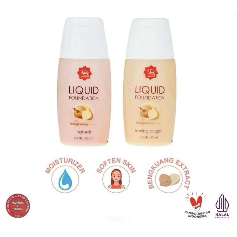 ( BPOM ) Viva Foundation Kuning langsat & Natural