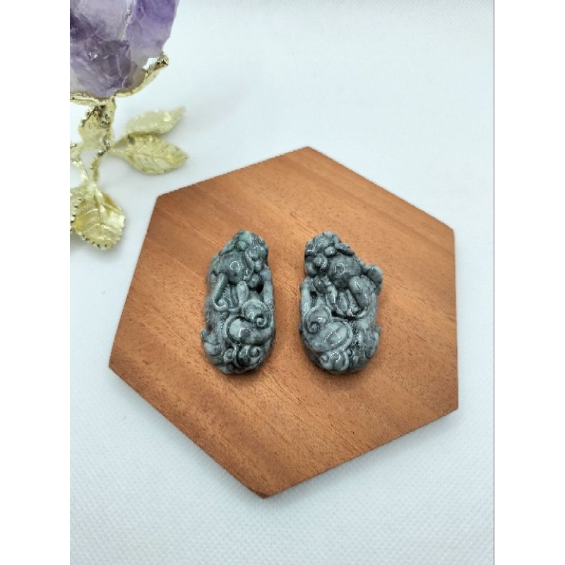 Giok Burma Pixiu Wuji Pendant (jadeite)