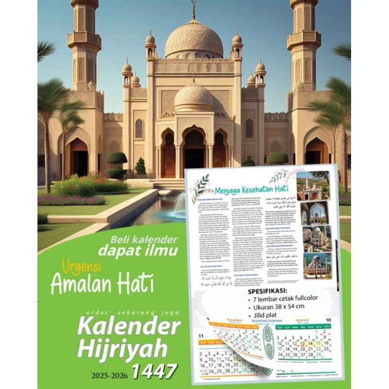 

Kalender Dinding Hijriyah 1447 H (2025 - 2026 M) Majelis Ilmu Publisher
