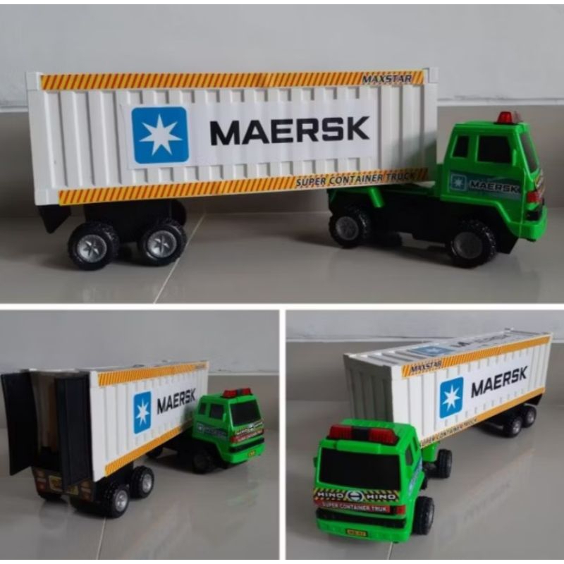 Mainan Mobil Truck Kontainer Maersk