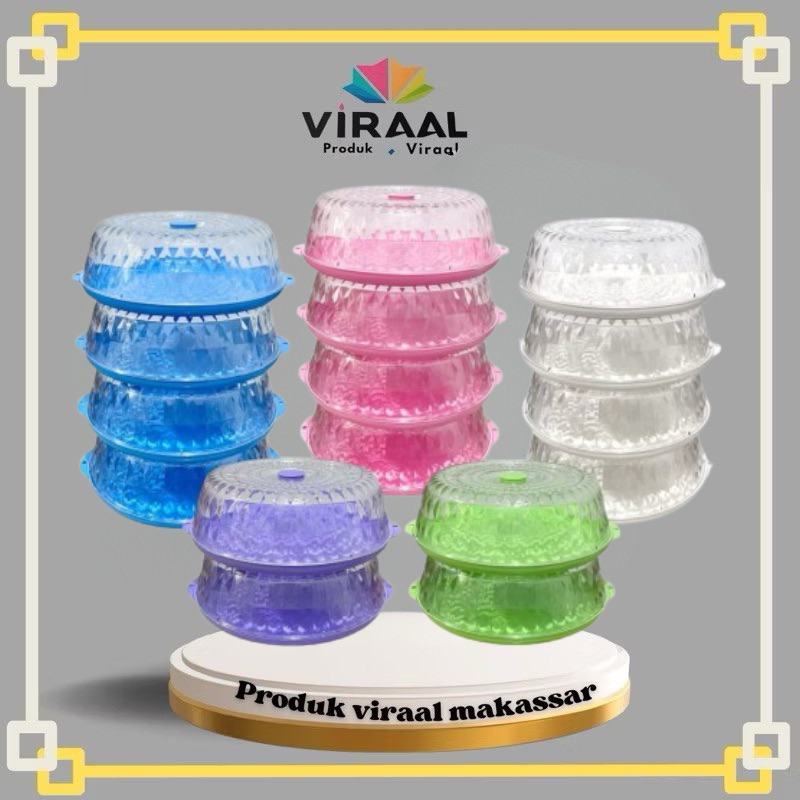 Makasar produk viral-Tudung saji kristal Akrilik-Tudung saji-tempat kue bosara-tudung saji makanan