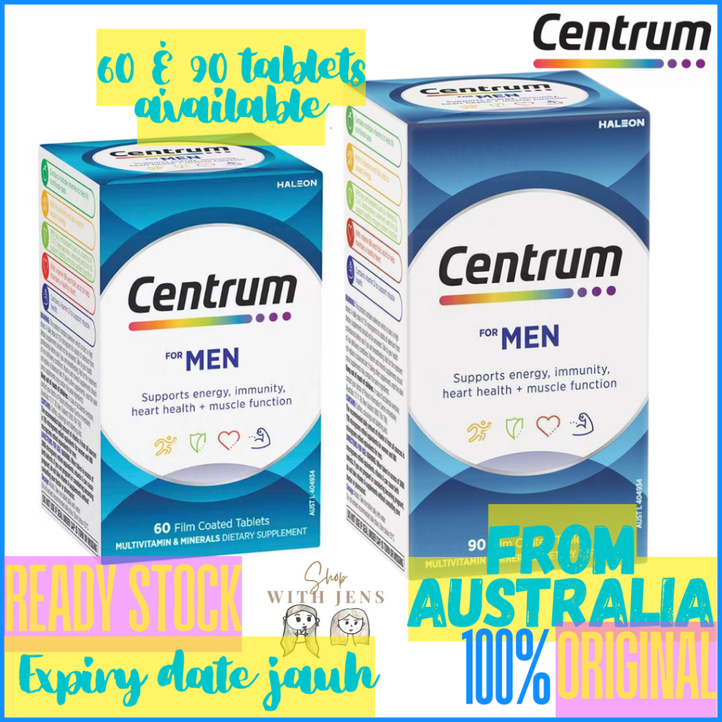 Centrum for men supplement multivitamin vitamin untuk pria 60 tablets