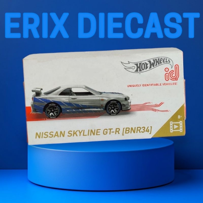 Hotwheels ID Nissan Skyline GTR BNR34  zamac