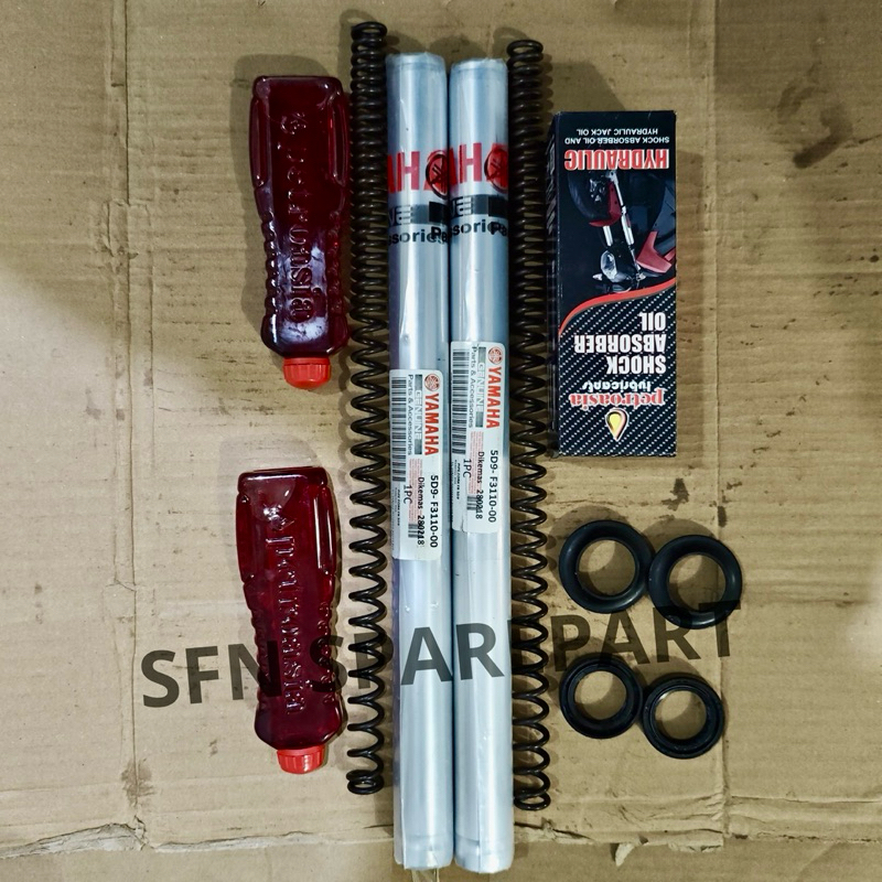 Paket Lengkap As Shock Depan 5D9 buat Motor Vega Zr vega RR jupiter Z1 jupiter Z1 Robot