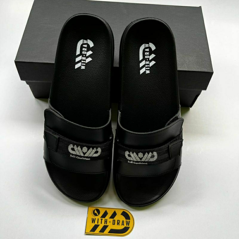 SANDAL SLIDE MOTIF WEBING PRIA DEWASA