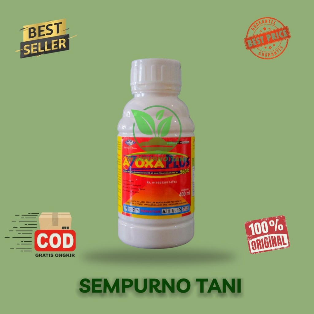 FUNGISIDA - AZOXA PLUS 560 SC - 400 ml - Cap Kapal Terbang klorotalonil daconil amistartop zorvec