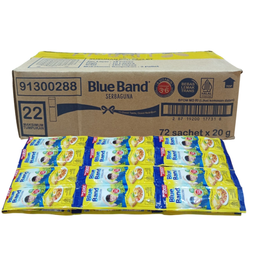 

Blue Band Serbaguna 20g 2000an Butter 1 Bag(24Sachet)