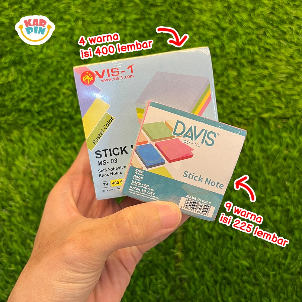 [Karpin] Memo Tempel Sticky Note Kertas Lucu untuk Anak Warna Warni Seru & Praktis
