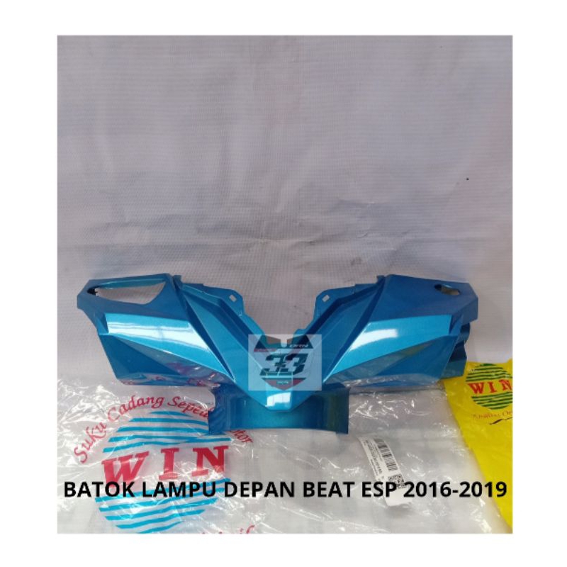 BATOK LAMPU DEPAN BEAT FI 2016-2019 BIRU - WIN