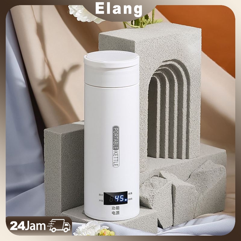 Pemanas Air Listrik Mobil Electric Portable Dengan Pemanas Portable 500 ml Thermos Kettle