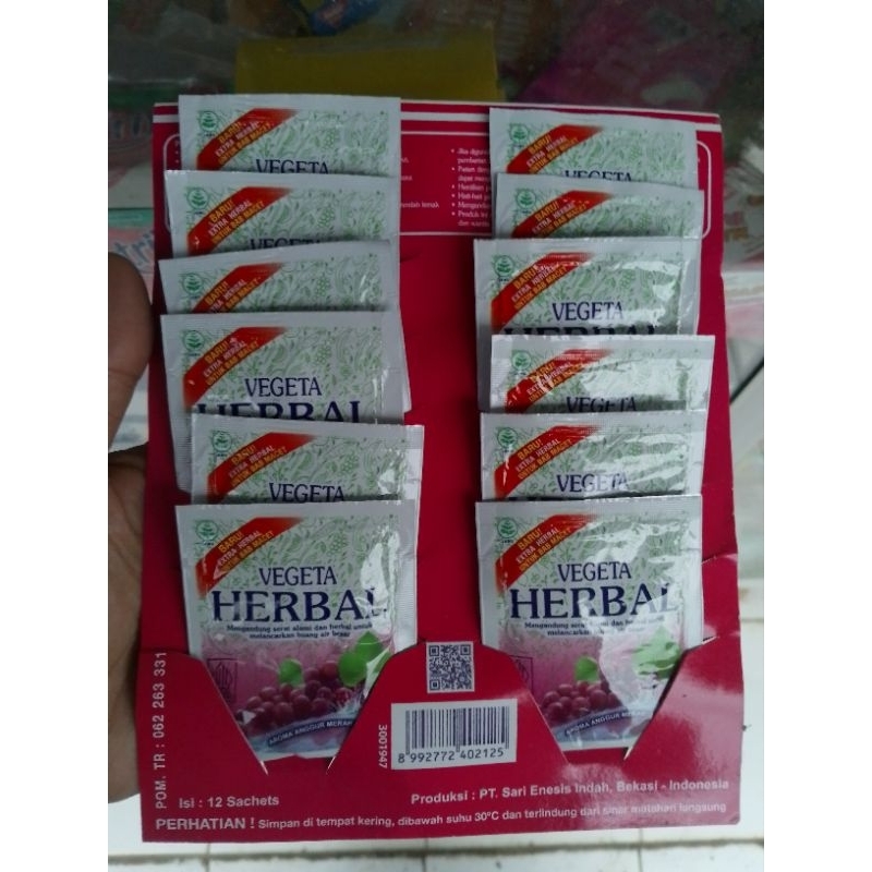 

VEGETA HERBAL ANGGUR 6 sachet kemasan Hanger