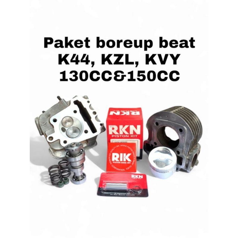 PAKET BOREUP BEAT LENGKAP TERMURAH KODE KVY, KZL, K44 UNTUK 130CC&150CC BUMK