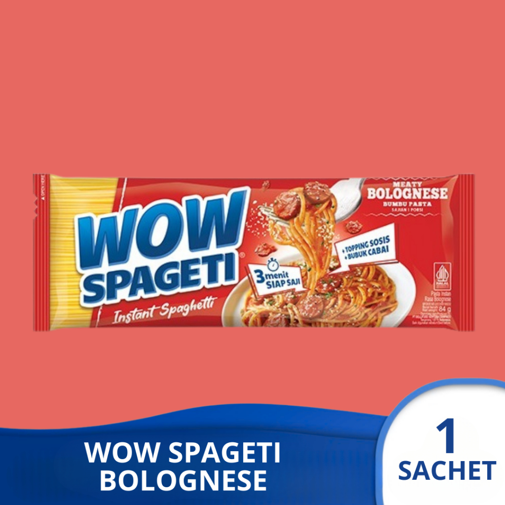 

WOW SPAGETI BOLOGNESE Pasta Instan 1 sachet
