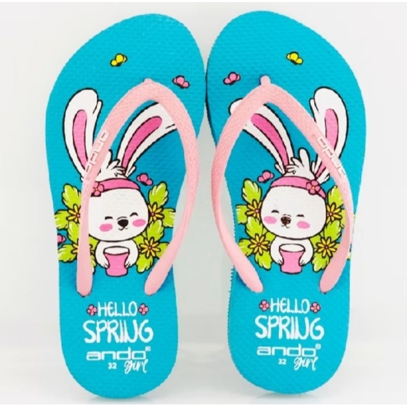 Ando bunny sandal jepit anak perempuan wanita Ando bunny