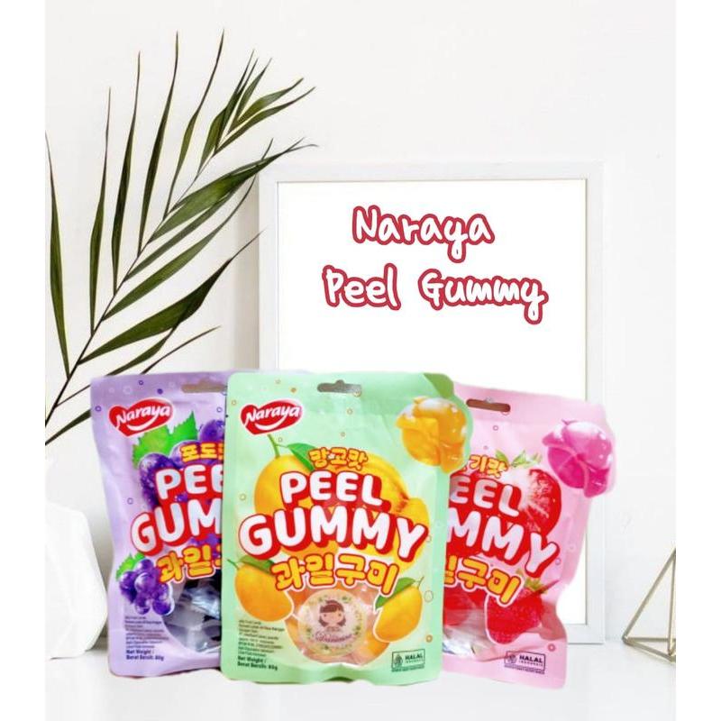 

Naraya Peel Gummy Jelly Fruit Candy - Netto 80 Gr