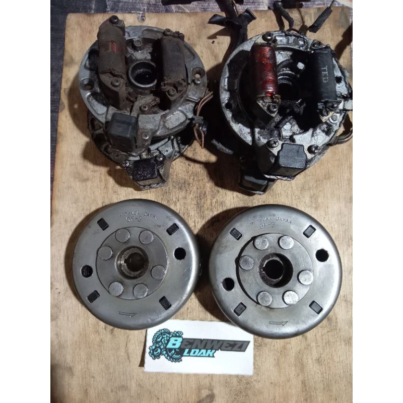 Magnit set dudukan spul prima engkel original..