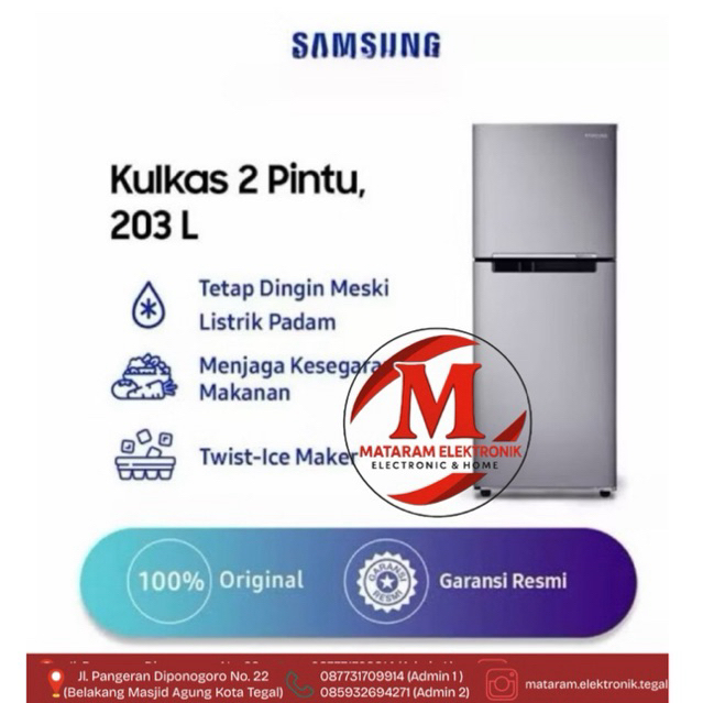 SAMSUNG KULKAS RT20FAR KULKAS SAMSUNG 2 PINTU RT20FARWDSA
