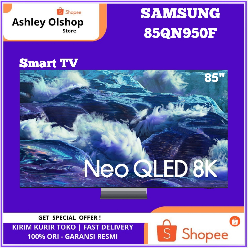 SAMSUNG TV 85QN950F Neo Qled 8K 85 Inch Samsung Smart tv QA85QN950FKXXD Samsung 8K 85QN950