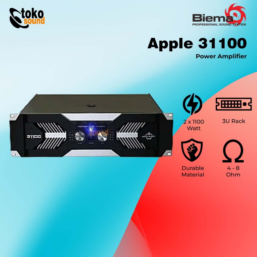 Biema APPLE 31100 - Power Amplifier 2 Channel 3200 Watt