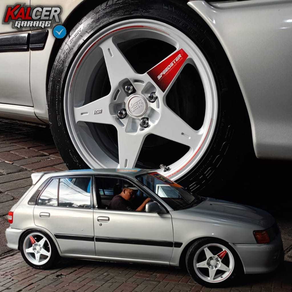 VELG MOBIL STARLET RING 16 HSR SPEEDSTER PCD 4X100 GLOSSY WHITE