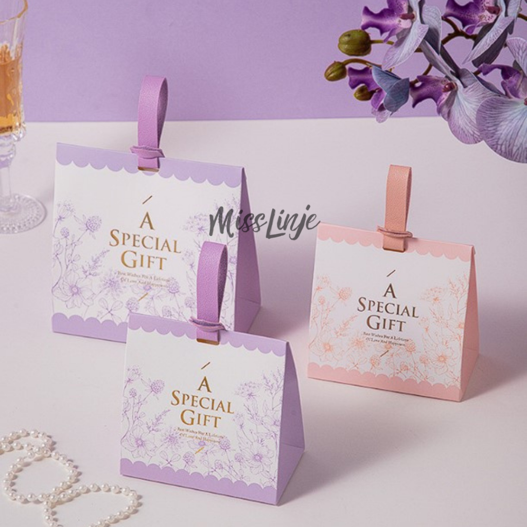 

MissLinje Paper Bag Kotak Hadiah Kado Souvenir Special Box Candy Gift Handel Kulit Premium