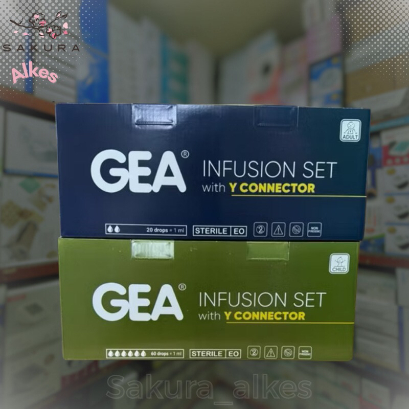 infuset gea type Y isi 50 pcs / infuset gea type Y dewasa dan anak