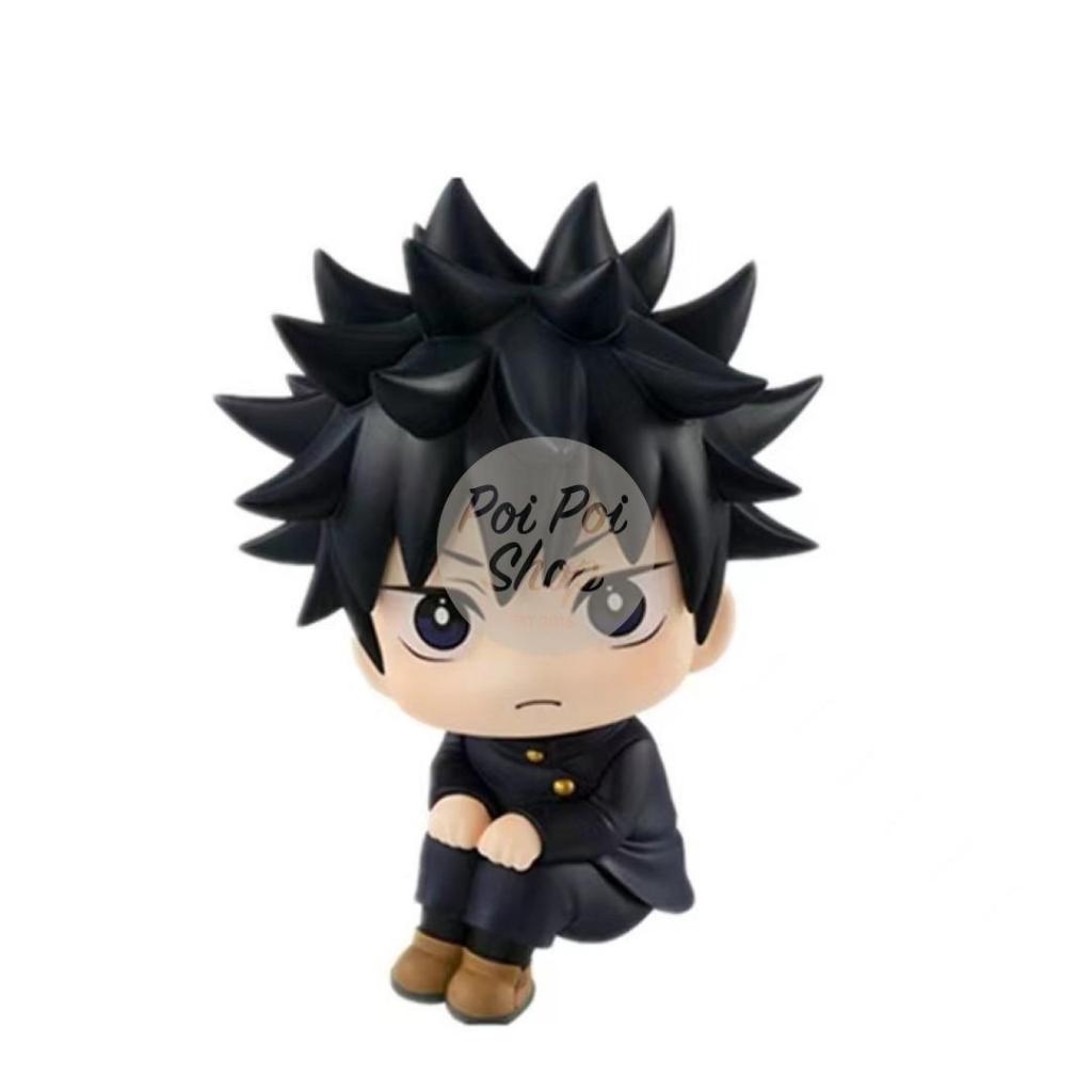 RB Figure Jujutsu Kaisen LookUp Gojo Megumi Geto Yuta Rukkapu Chibi Action Figure Duduk Cute Toji