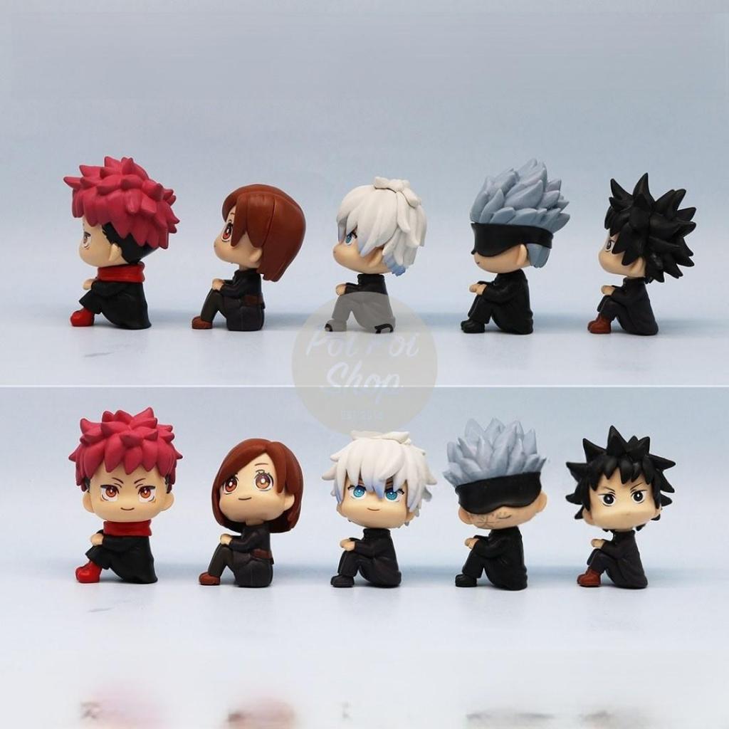 act Fure Jujutsu Kaisen LookUp Gojo Megumi Geto Yuta Rukkapu Chibi Action Fure Duduk Cute Toji