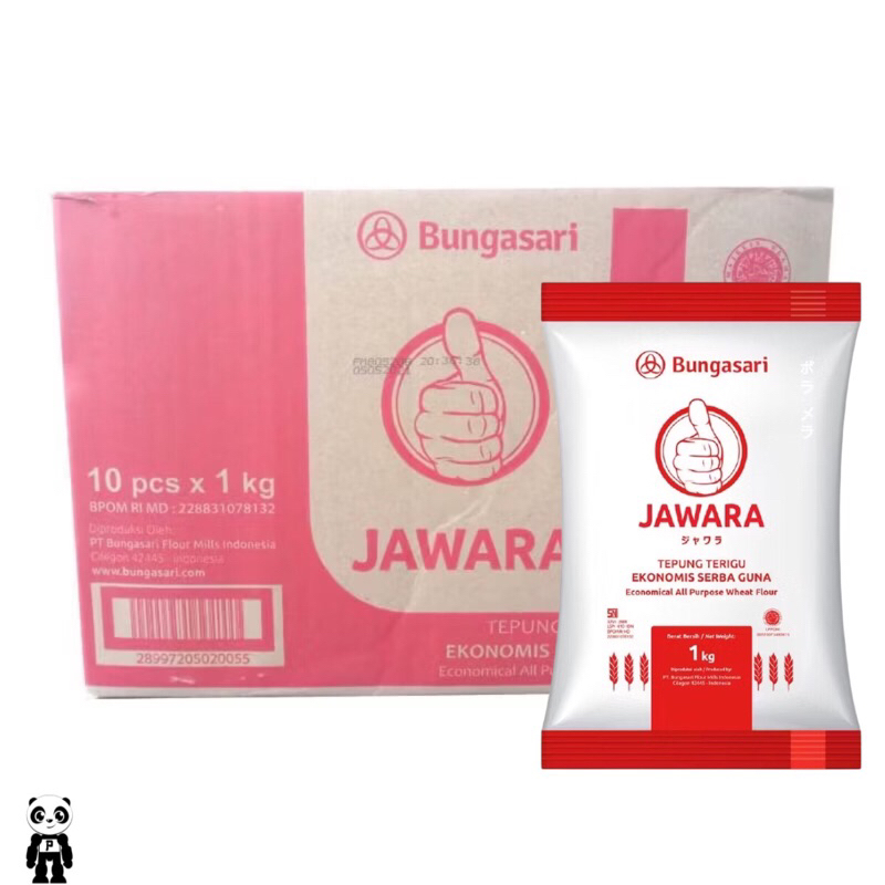 

Tepung Terigu Jawara Dus Karton isi 10 Pcs x 1Kg