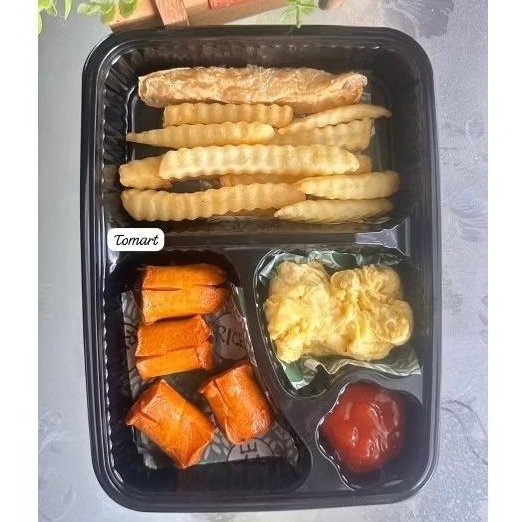 

BENTO KENTANG GORENG KOMPLIT SIAP SANTAP