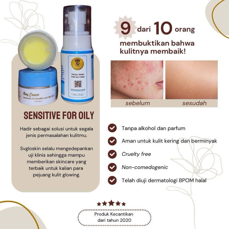 SV Glowskin sensitif oily