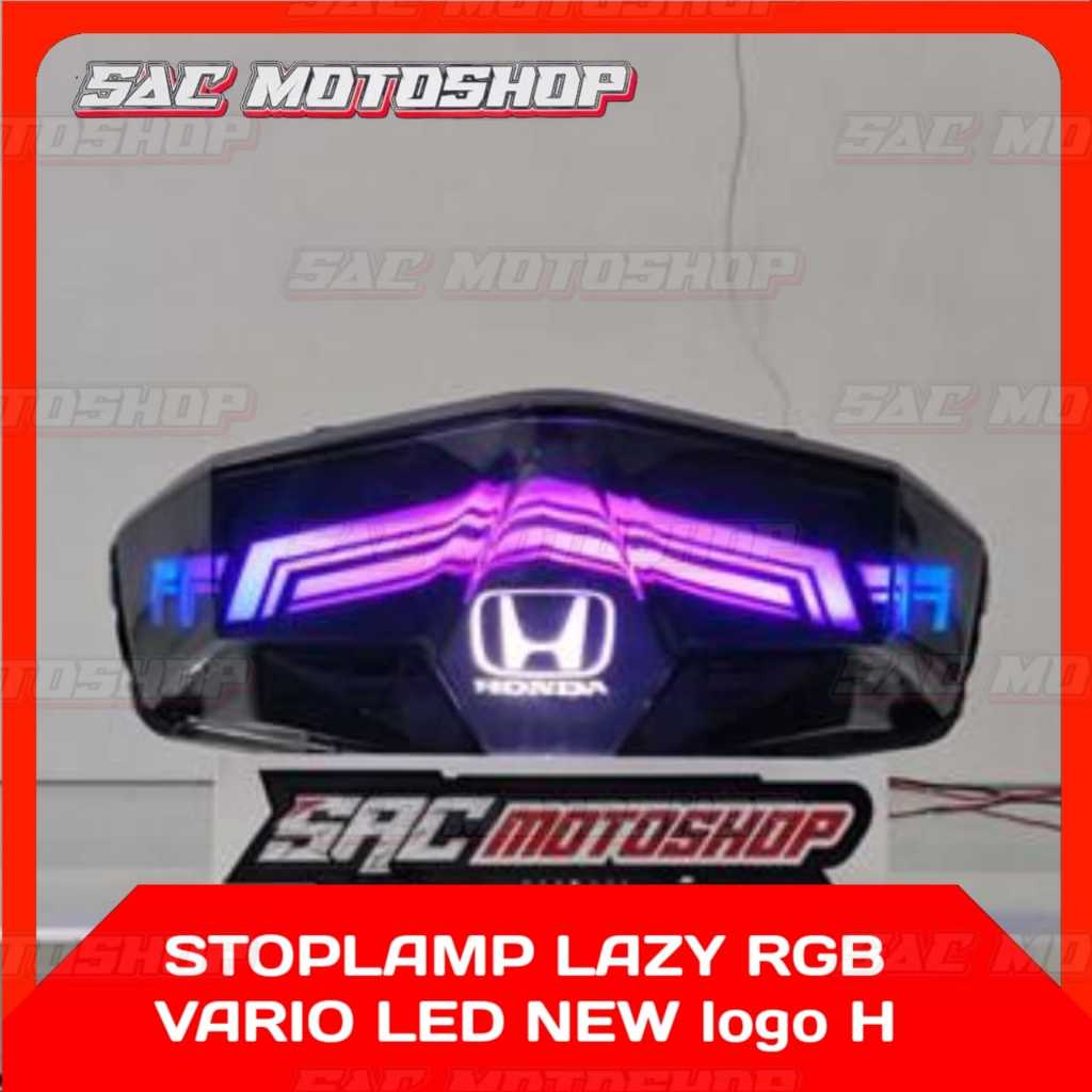 STOPLAMP LAMPU BELAKANG VARIO LED NEW 125 150 CUSTOM LOGO H