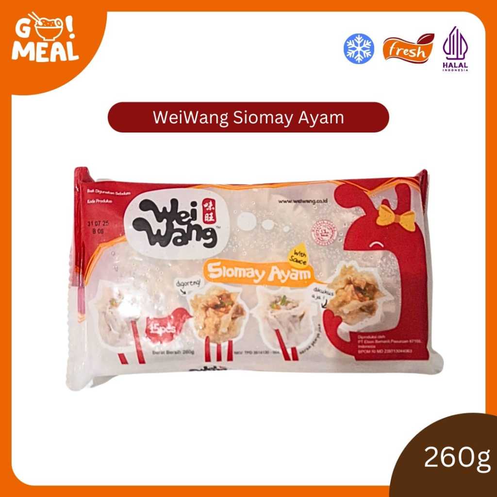 

WEI WANG SIOMAY SEAFOOD / SIOMAY SEAFOOD / SIOMAY AYAM JAMUR /SIOMAY INSTANT BUMBU / SIOMAY BERNARDI