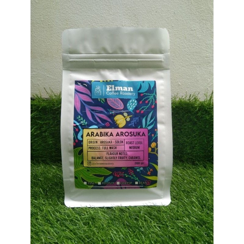 

[Specialty Coffee] - Arabika Arosuka Fullwash 200gr | Kopi Filter Roasted Beans
