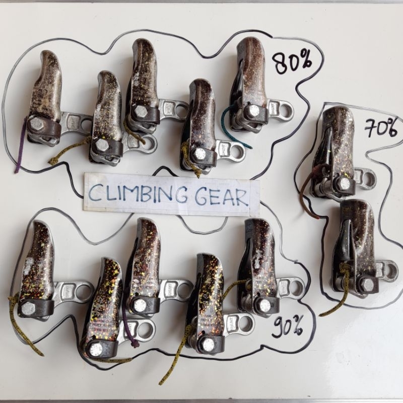 PETZL SHUNT BACKUP MOBILE FALL ARRESTER BEKAS PAKAI SECOND HAND PRELOVED RAPPELING CLIMBING ROPE ACC