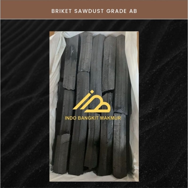 Briket Arang Sawdust / Briket Arang Serbuk Kayu GRADE AB