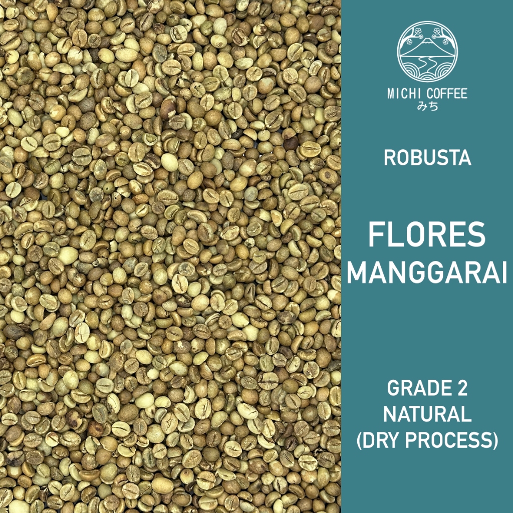 

MICHI COFFEE Green Bean ROBUSTA FLORES Biji Kopi Mentah Grade 2