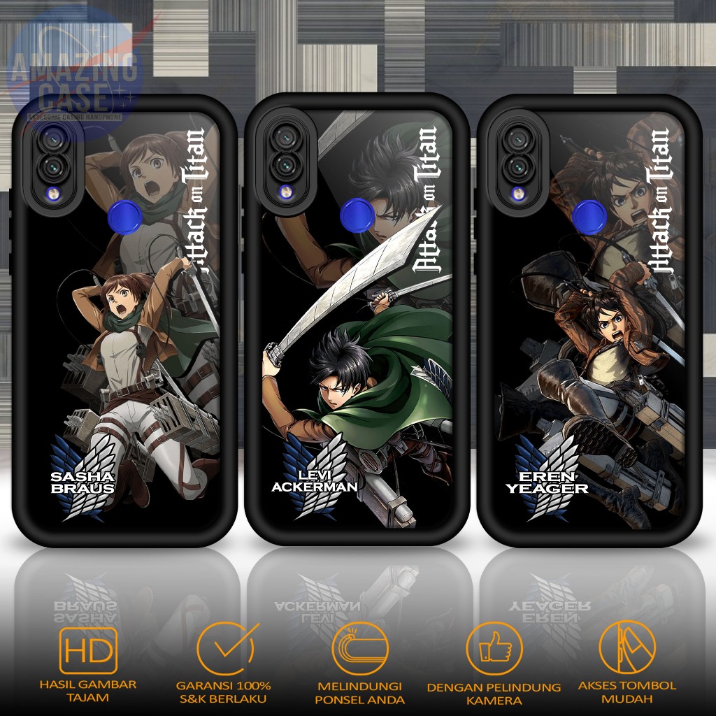 Softcase Glass kaca For REDMI NOTE 7 NOTE 7 PRO AOT Casing Handphone Case Hp Procamera